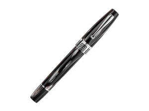 Roller Montegrappa Extra 1930 Black & White, Adornos en plata, ISEXFRCH