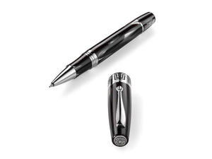 Roller Montegrappa Extra 1930 Black & White, Adornos en plata, ISEXFRCH