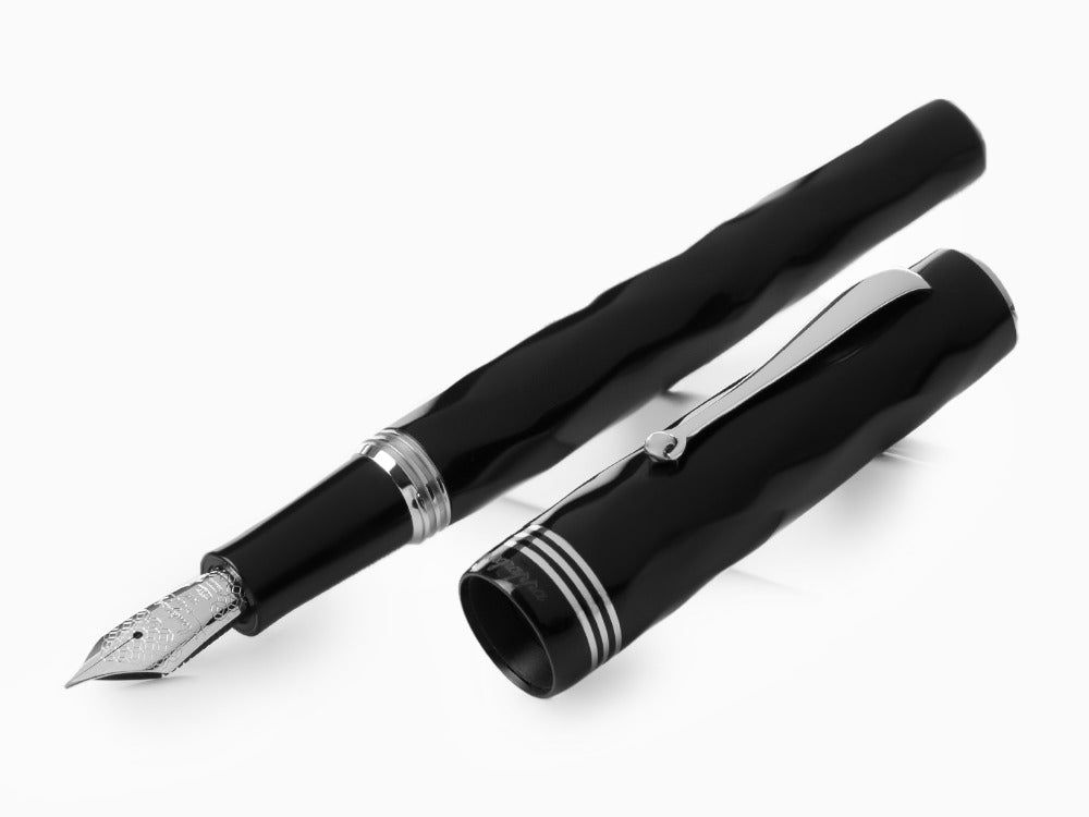 Pluma Estilográfica Montegrappa Brenta, Negro, Oro 14k, ISRBT-4C