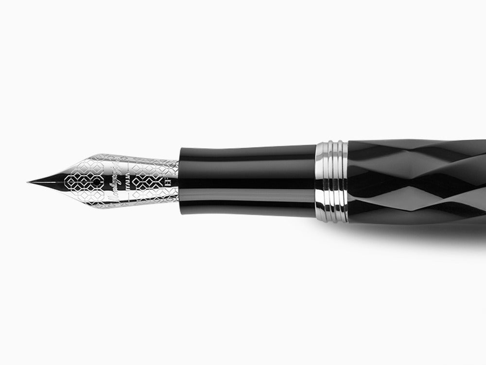 Pluma Estilográfica Montegrappa Brenta, Negro, Oro 14k, ISRBT-4C