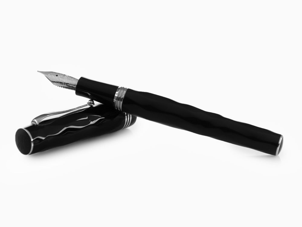 Pluma Estilográfica Montegrappa Brenta, Negro, Oro 14k, ISRBT-4C