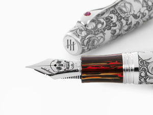 Estilográfica Montegrappa Skulls & Roses, Edición Limitada, ISSKN-SE