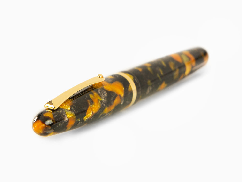 Pluma Montegrappa Venetia Havana Amber, Ambar, Acero, ISVEN_AO