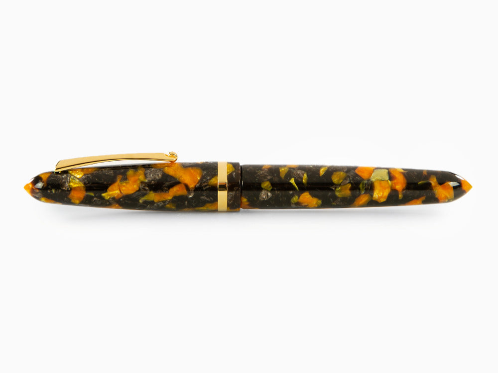 Pluma Montegrappa Venetia Havana Amber, Ambar, Acero, ISVEN_AO