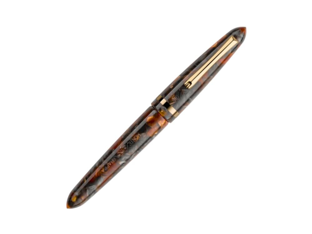 Pluma Montegrappa Venetia Plume Agate, Naranja, Oro 14k, ISVEN_4J