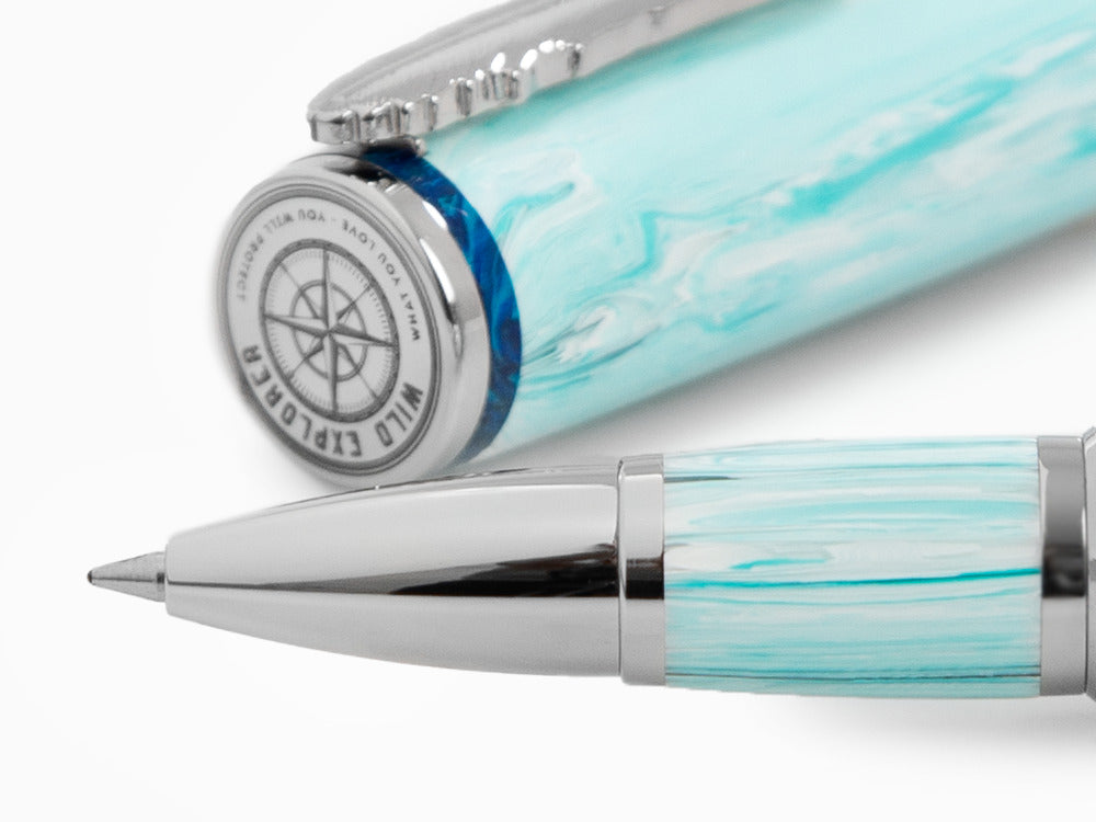 Roller Montegrappa Wild Arctic, Resina Montegrappite, Edición Limitada, ISWDRRAA