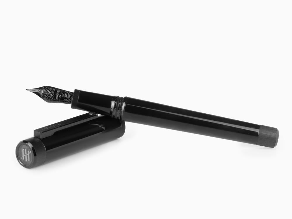 Pluma Estilográfica Montegrappa Zero, Rutenio Ultra Negro, ISZEI-4C