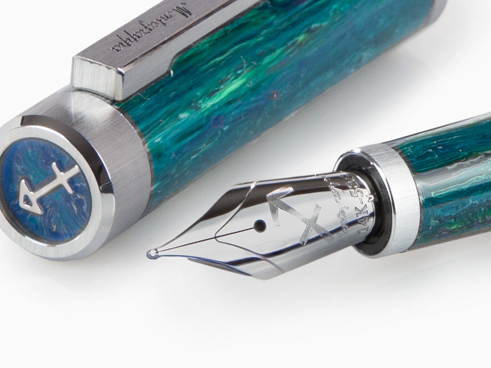 Pluma Montegrappa Zero Zodiac Sagitario, 14K, Ed Limit, ISZEZ-4P-G10