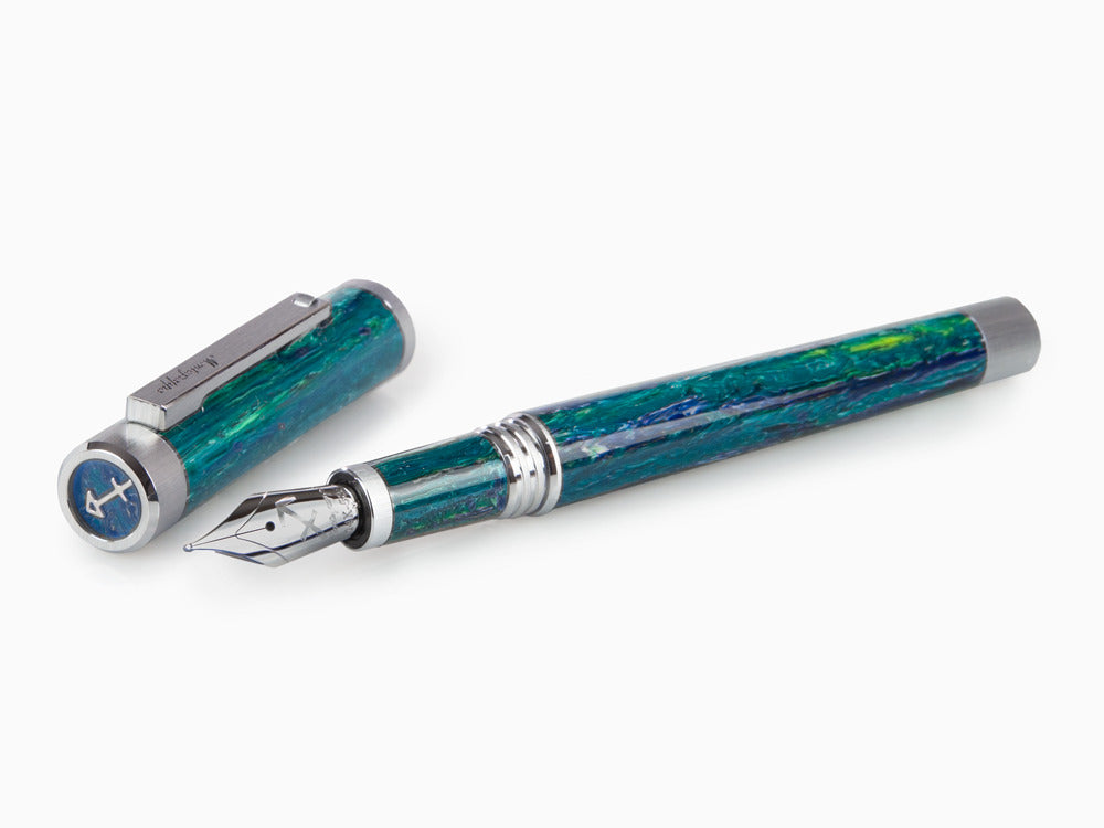 Pluma Montegrappa Zero Zodiac Sagitario, 14K, Ed Limit, ISZEZ-4P-G10