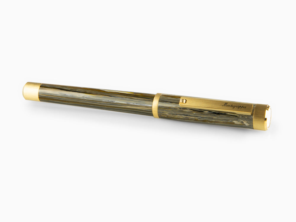 Estilográfica Montegrappa Zero Zodiac Capricornio, 14K, LE, ISZEZ-4Y-M3