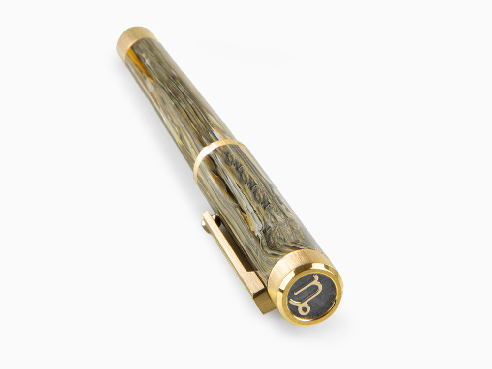 Estilográfica Montegrappa Zero Zodiac Capricornio, 14K, LE, ISZEZ-4Y-M3