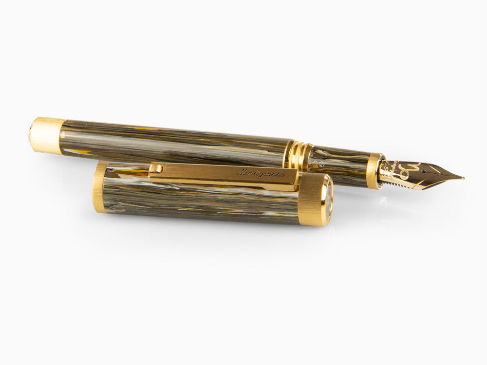 Estilográfica Montegrappa Zero Zodiac Capricornio, 14K, LE, ISZEZ-4Y-M3