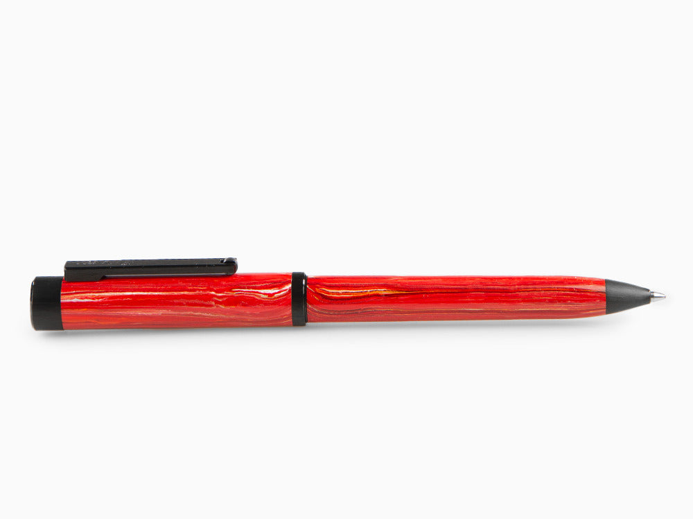 Bolígrafo Montegrappa Zero Zodiac Aries, Rojo, Acero con PVD, ISZEZBIC-R3