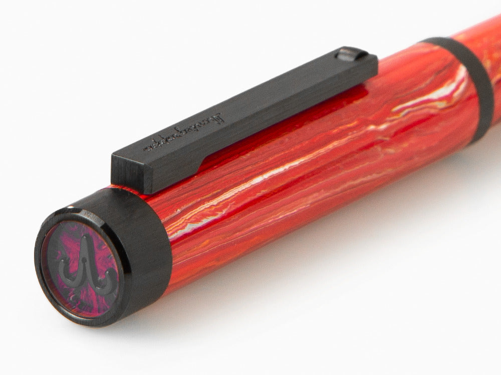 Bolígrafo Montegrappa Zero Zodiac Aries, Rojo, Acero con PVD, ISZEZBIC-R3