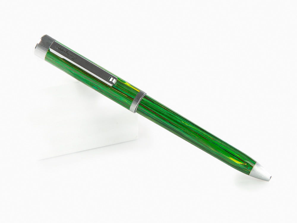 Bolígrafo Montegrappa Zero Zodiac Virgo, Verde, Acero Inoxidable, ISZEZBIP-G8