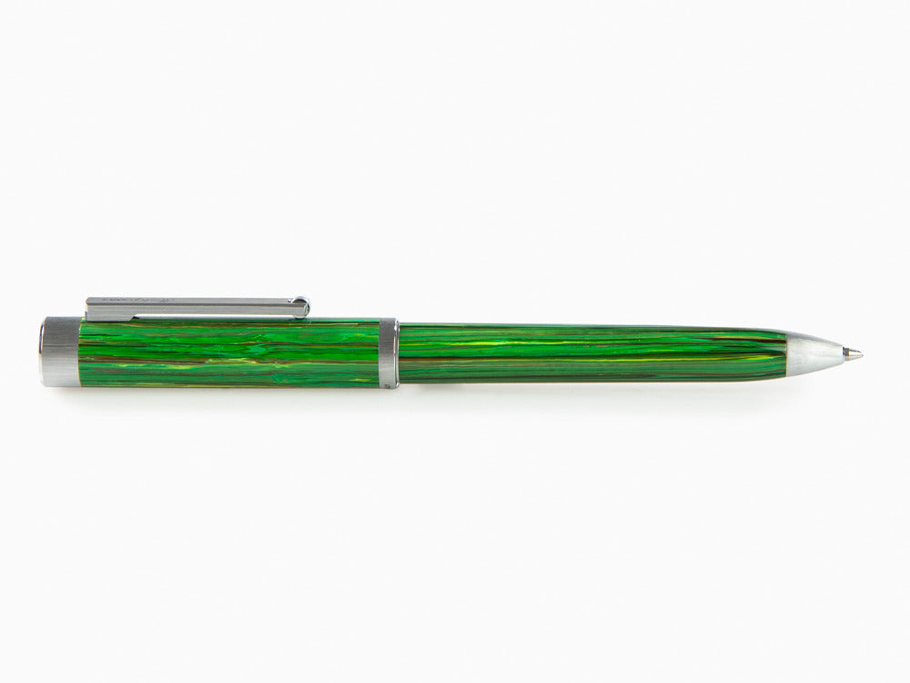 Bolígrafo Montegrappa Zero Zodiac Virgo, Verde, Acero Inoxidable, ISZEZBIP-G8