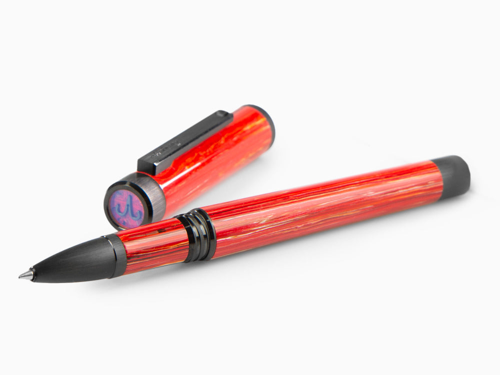 Roller Montegrappa Zero Zodiac Aries, Rojo, Acero con PVD, ISZEZRIC-R3