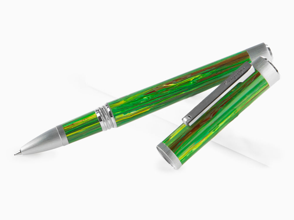 Roller Montegrappa Zero Zodiac Virgo, Montegrappite, Verde, Acero, ISZEZRIP-G8