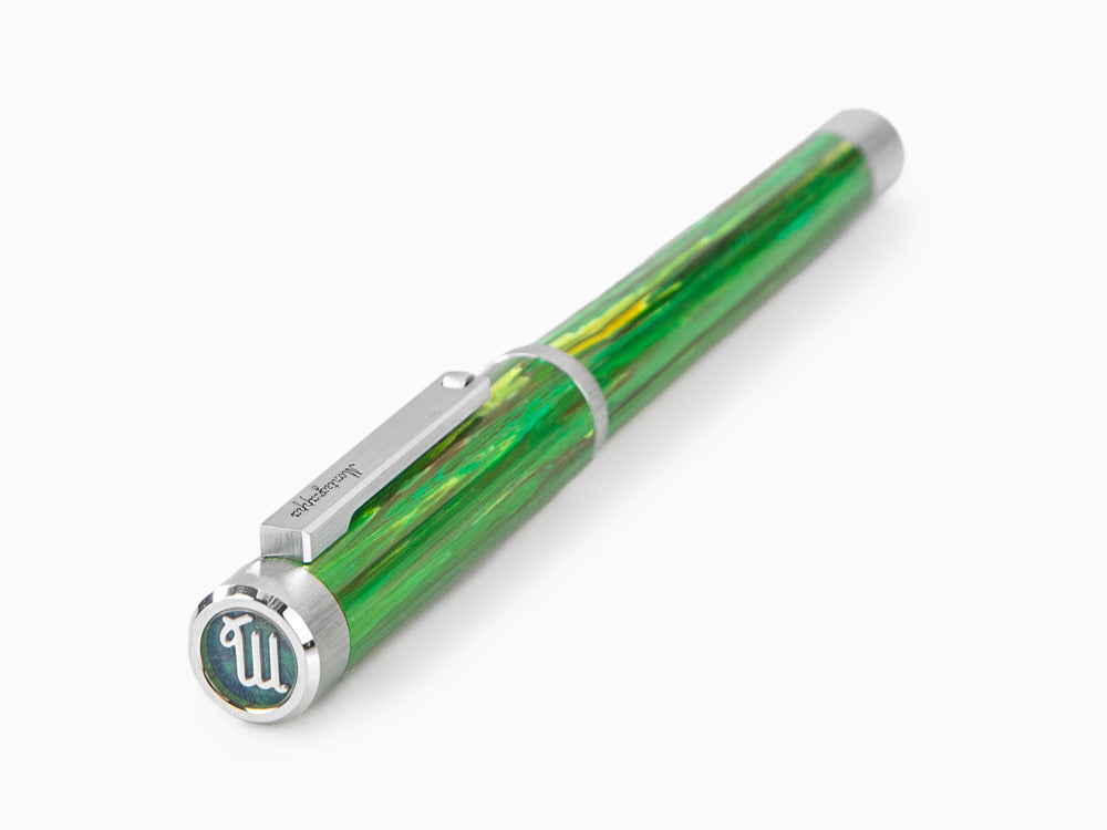 Roller Montegrappa Zero Zodiac Virgo, Montegrappite, Verde, Acero, ISZEZRIP-G8