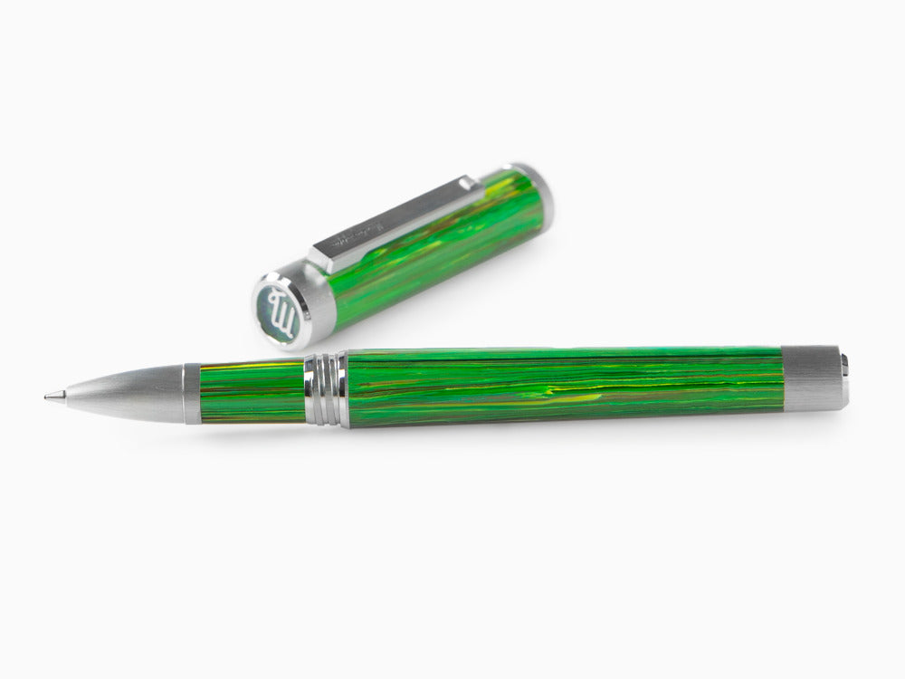 Roller Montegrappa Zero Zodiac Virgo, Montegrappite, Verde, Acero, ISZEZRIP-G8