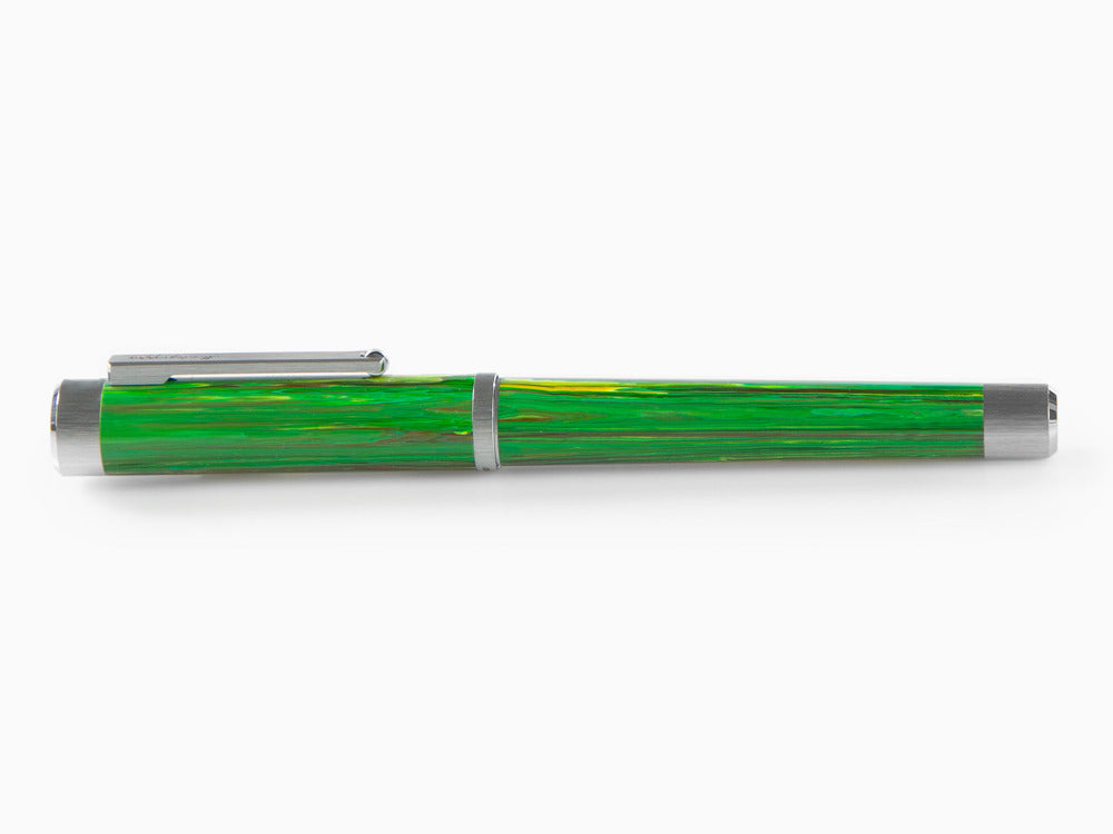 Roller Montegrappa Zero Zodiac Virgo, Montegrappite, Verde, Acero, ISZEZRIP-G8