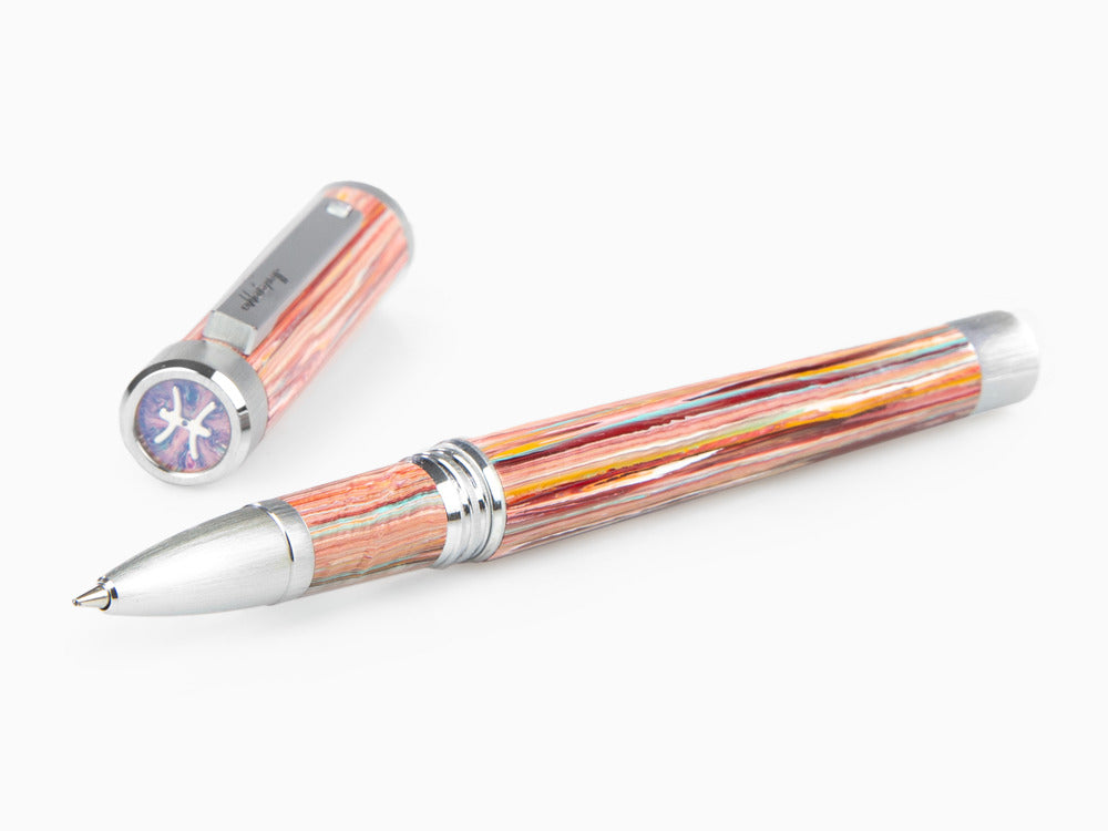 Roller Montegrappa Zero Zodiac Piscis, Rosa, Acero Inoxidable, ISZEZRIP-S2