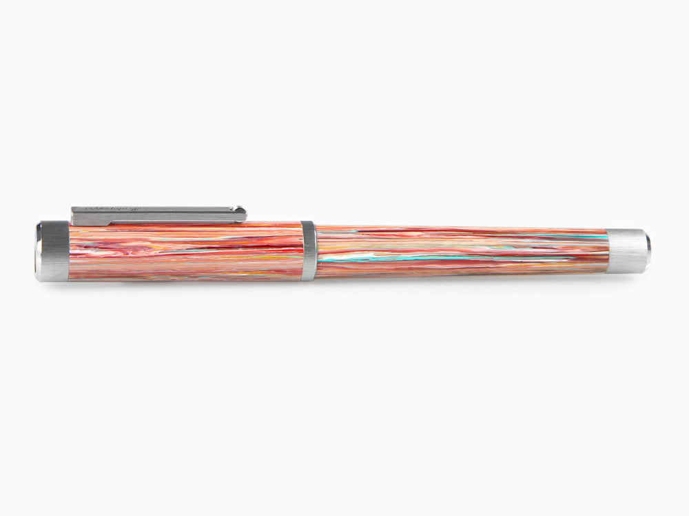 Roller Montegrappa Zero Zodiac Piscis, Rosa, Acero Inoxidable, ISZEZRIP-S2