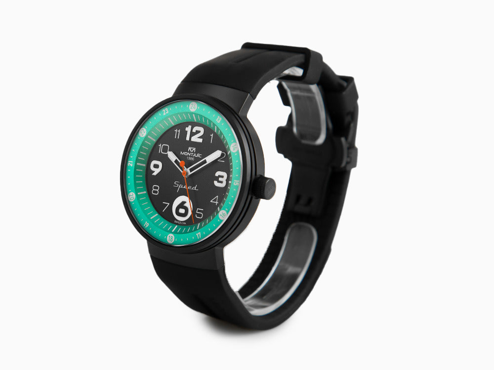 Reloj de Cuarzo Montjuic Speed Special Racing Series, Negro, 43 mm, MJ1.1611.B