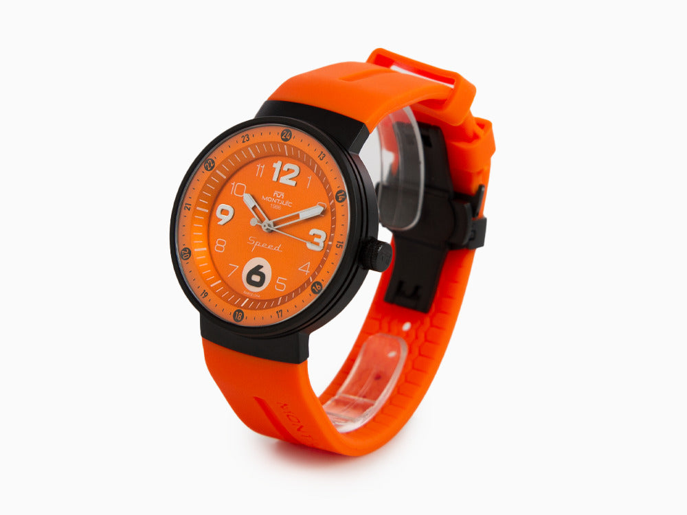 Reloj de Cuarzo Montjuic Speed Special Racing Series, Naranja, 43 mm, MJ1.1712.B