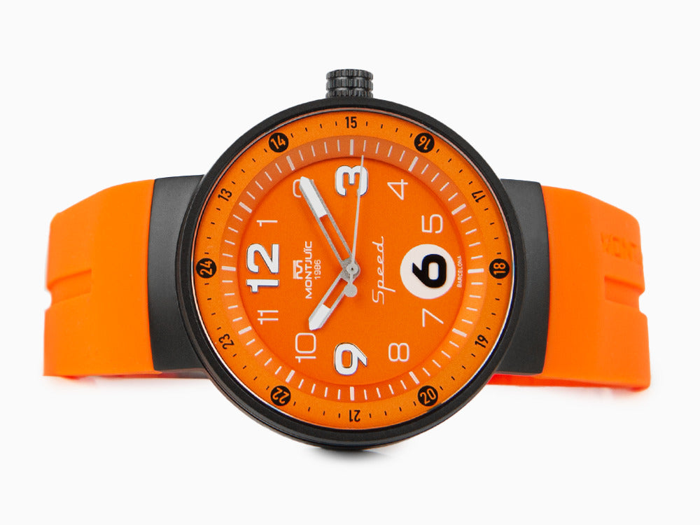 Reloj de Cuarzo Montjuic Speed Special Racing Series, Naranja, 43 mm, MJ1.1712.B