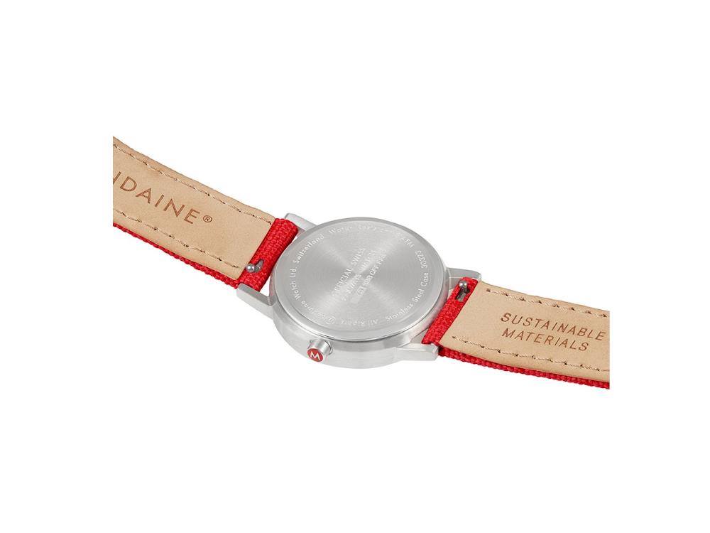 Reloj de Cuarzo Mondaine Classic, Blanco, 30 mm, Correa textil, A658.30323.17SBC