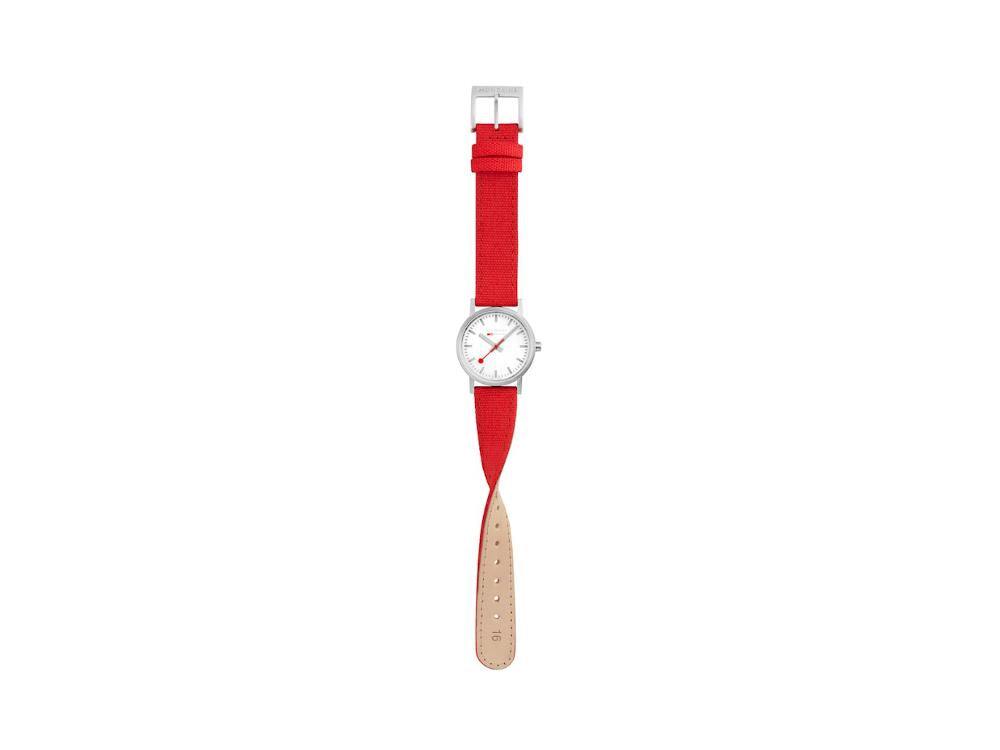 Reloj de Cuarzo Mondaine Classic, Blanco, 30 mm, Correa textil, A658.30323.17SBC