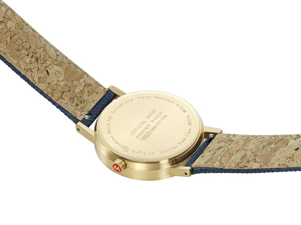 Reloj de Cuarzo Mondaine Classic, Azul, 36 mm, Correa textil, A660.30314.40SBQ