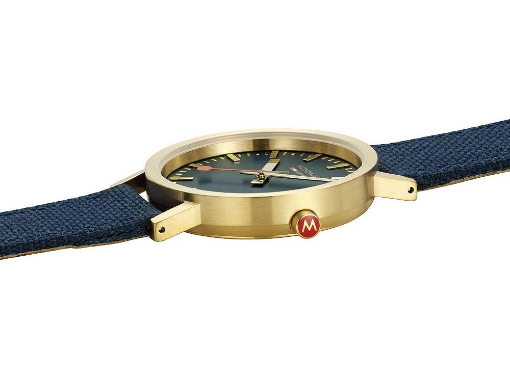 Reloj de Cuarzo Mondaine Classic, Azul, 36 mm, Correa textil, A660.30314.40SBQ