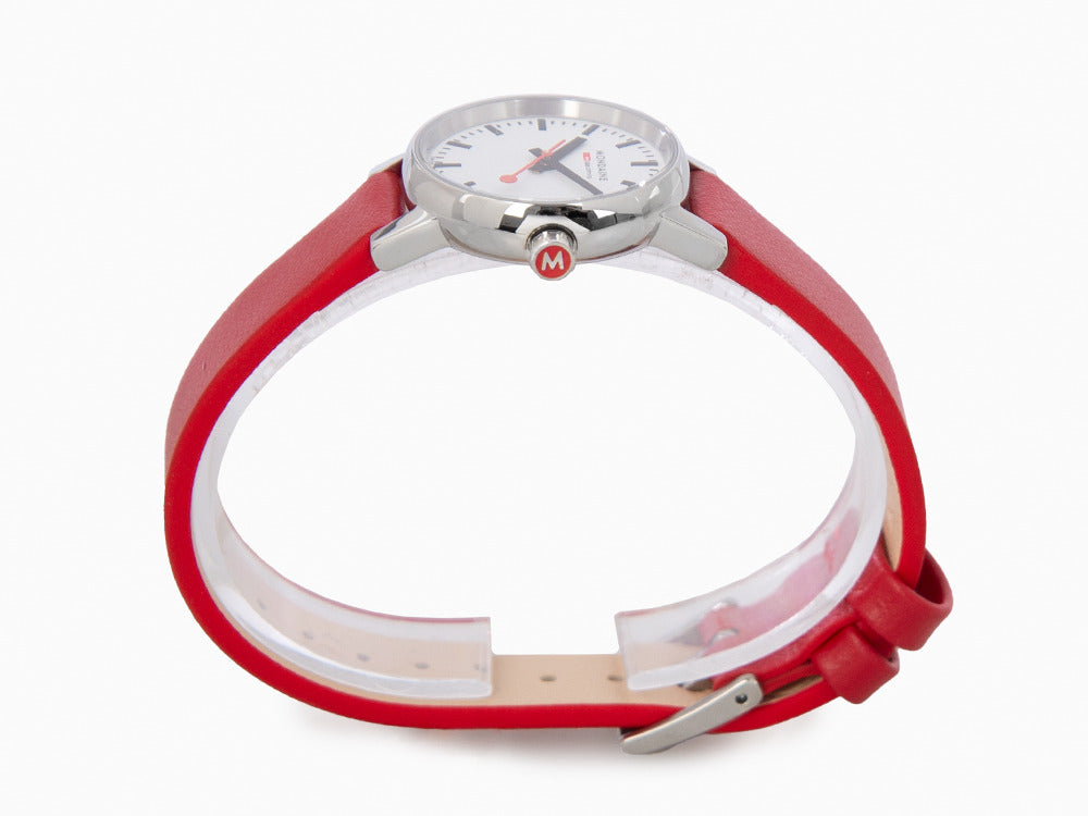 Reloj de Cuarzo Mondaine SBB Evo2 Petite, Blanco, 26mm, MSE.26110.LC