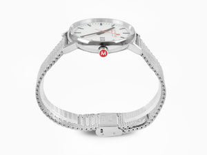 Reloj de Cuarzo Mondaine SBB Evo2 Big, Blanco, 40 mm, Día, MSE.40210.SM