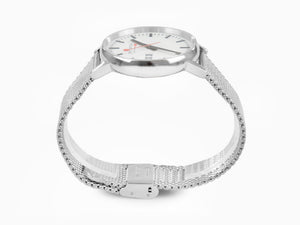 Reloj de Cuarzo Mondaine SBB Evo2 Big, Blanco, 40 mm, Día, MSE.40210.SM