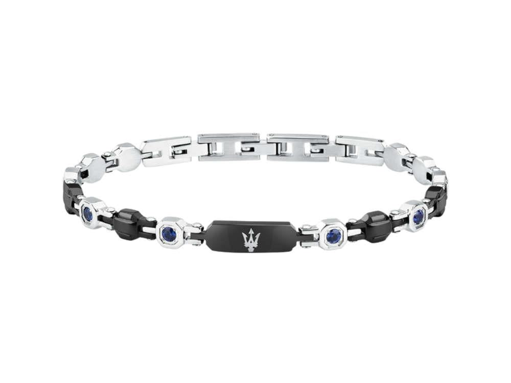 Pulsera Maserati Gioielli, Acero, Negro, Zafiro, JM335AXO09