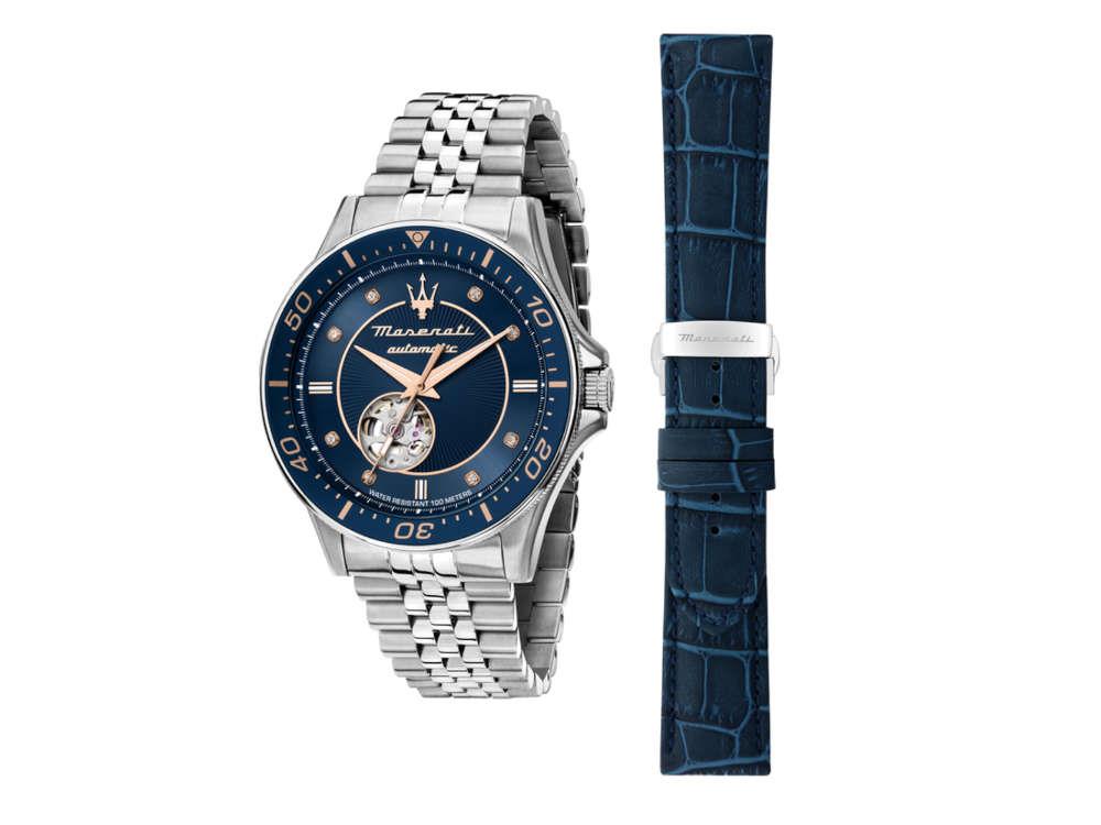 Reloj Automático Maserati Sfida, Azul, 44 mm, Edición Especial, R8823140013