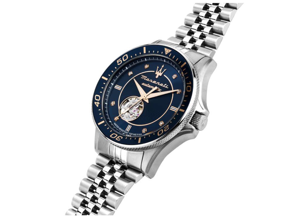 Reloj Automático Maserati Sfida, Azul, 44 mm, Edición Especial, R8823140013