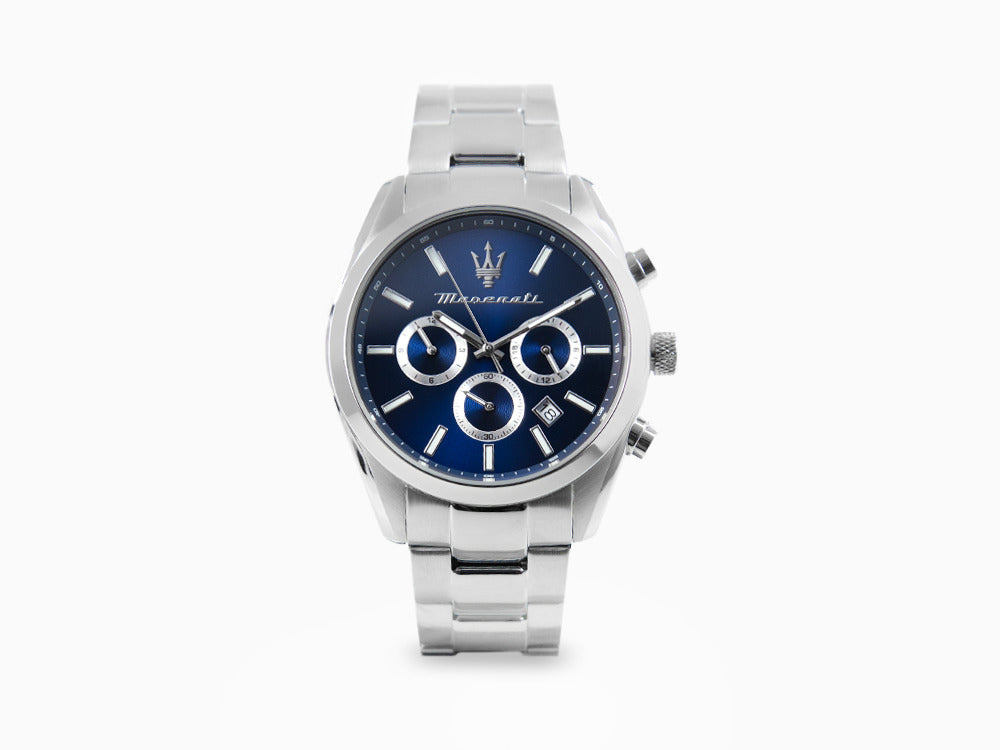 Reloj de Cuarzo Maserati Attrazione, Azul, 43 mm, Cristal mineral, R8853151005
