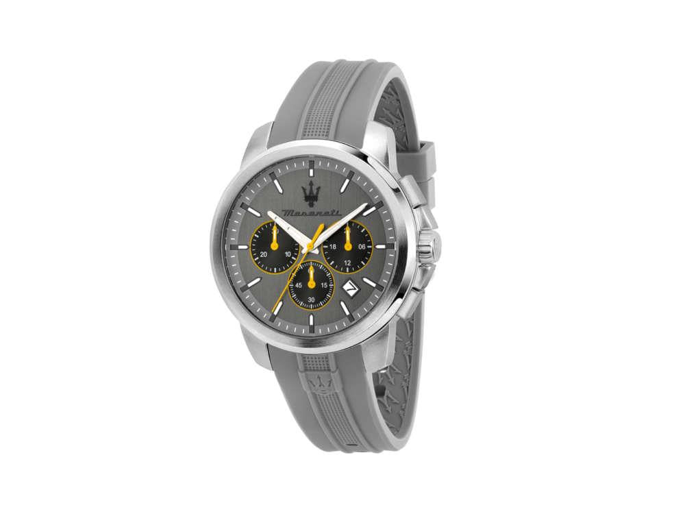 Reloj de Cuarzo Maserati Successo, Gris, 42 mm, Cristal mineral R8871621043