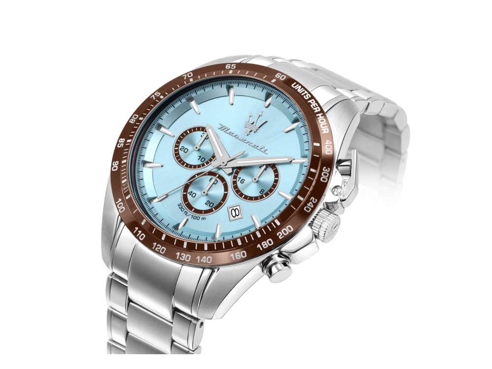 Reloj de Cuarzo Maserati Traguardo, Azul Celeste, Edición Especial, R8873612064