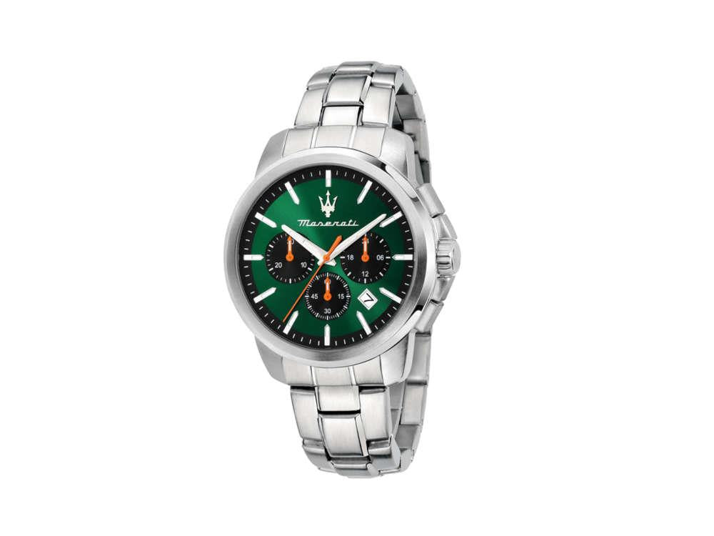 Reloj de Cuarzo Maserati Successo, Verde, 42 mm, Cristal mineral R8873621043