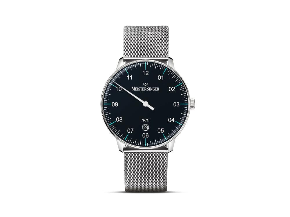 Reloj Automático Meistersinger Neo Plus Azureblue, Día, NE402T-MIL20