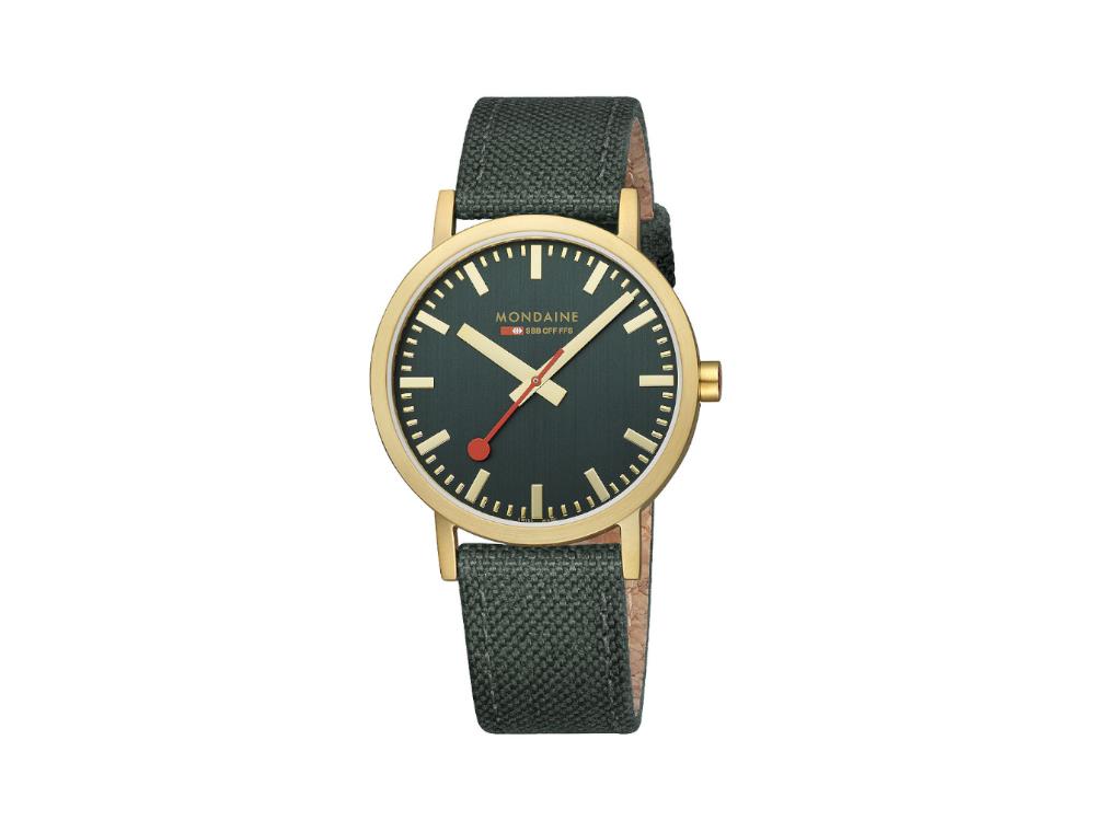 Reloj de Cuarzo Mondaine Classic, Verde, 40 mm, Correa textil, A660.30360.60SBS