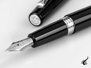 Pluma Estilográfica Montegrappa Armonia, Resina, Negro, ISANR-AC