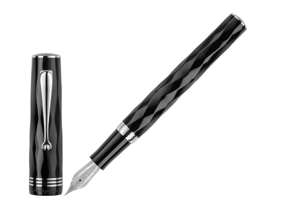 Pluma Estilográfica Montegrappa Brenta, Negro, Oro 14k, ISRBT-4C