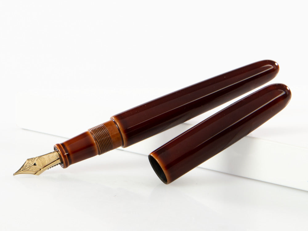 Pluma Estilográfica Nakaya Cigar Portable Toki-Tamenuri, Ebonita