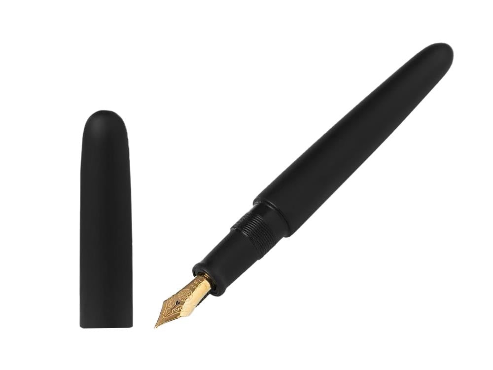 Pluma Estilográfica Nakaya Cigar Portable Black Hairline, Ebonita